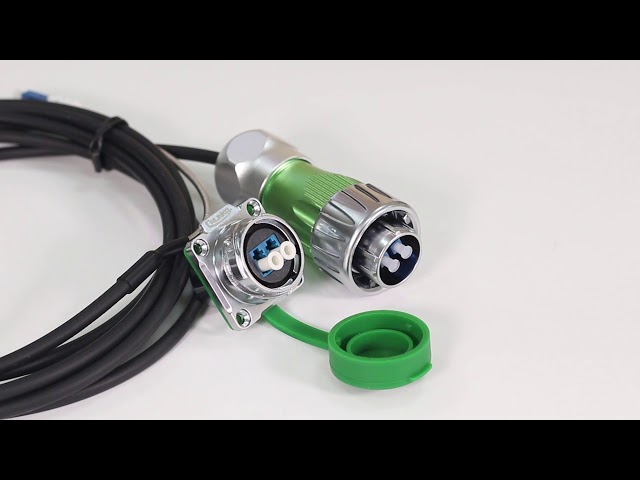 Konektor Kabel Serat Optik Plastik LC 2 Pin Luar Ruangan Standar Cepat