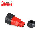 PBT 2pin M24 22A Waterproof Power Connector For Harsh Environment