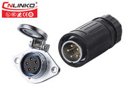 CNLINKO M20 500V Male Female Panel Connector IP67 5 Pin 20A Rms