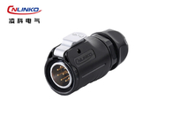 LED Display Waterproof Plug Connector Cnlinko 9 Pin Butt Joint Zinc Alloy