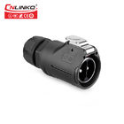 Semi Metal M16 9pin 16AWG LED Power Waterproof Connector For Audio